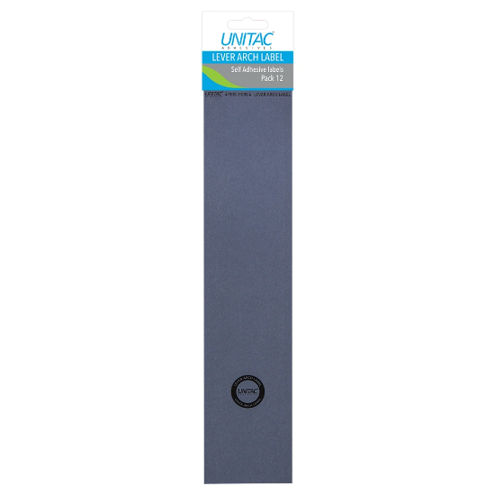 Picture of Unitac Lever Arch Labels Grey 12's
