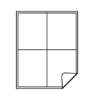 Picture of Unitac A4 Labels 99 x 139mm 4up