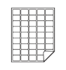 Picture of Unitac A4 Labels 38.5mm x 29.9mm 45 up