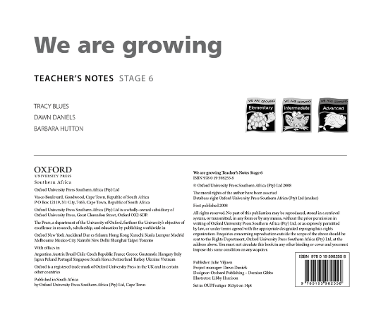 Picture of We are growing Stage 6 Teacher?s Notes