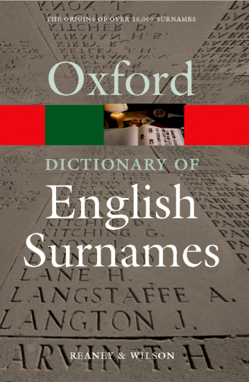 Picture of Dictionary of English Surnames