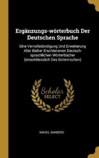 Picture of Erg nzungs-W rterbuch Der Deutschen Sprache