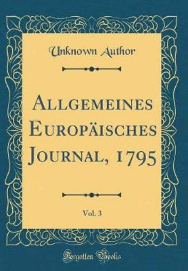 Picture of Allgemeines Europaisches Journal, 1795, Vol. 3 (Cl