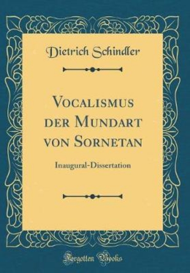 Picture of Vocalismus Der Mundart Von Sornetan