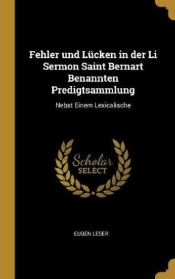 Picture of Fehler Und L cken in Der Li Sermon Saint Bernart B