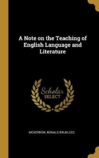 Picture of A Note on the Teaching of English Language and Lit