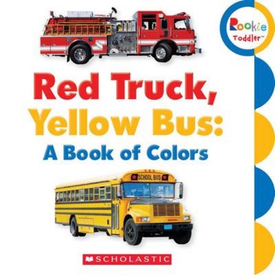 Picture of Red Truck, Yellow Bus