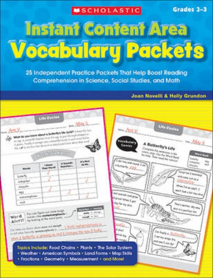 Picture of Instant Content Area Vocabulary Packets, Grades 2-