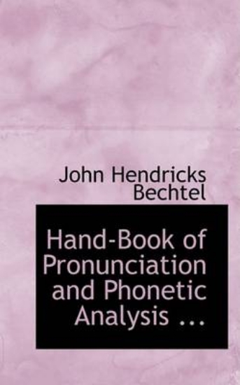 Picture of Hand-Book of Pronunciation and Phonetic Analysis