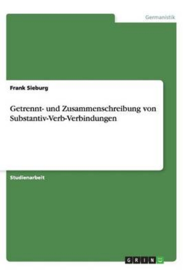 Picture of Getrennt- und Zusammenschreibung von Substantiv-Ve