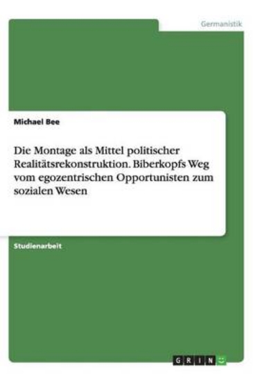 Picture of Die Montage als Mittel politischer Realitatsrekons