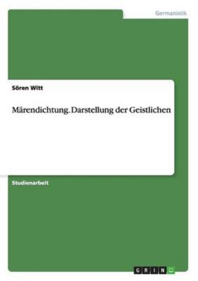 Picture of Marendichtung. Darstellung der Geistlichen