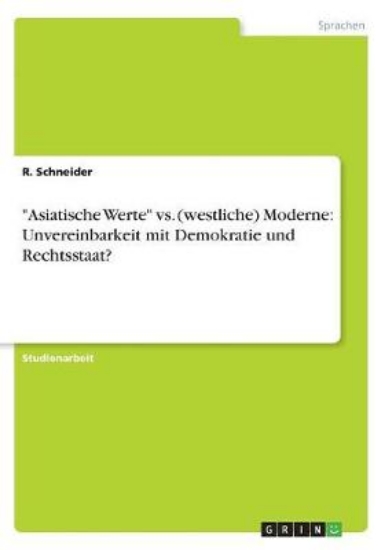 Picture of Asiatische Werte vs. (westliche) Moderne