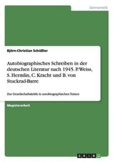 Picture of Autobiographisches Schreiben in der deutschen Lite