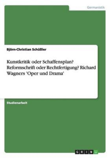 Picture of Kunstkritik Oder Schaffensplan? Reformschrift Oder