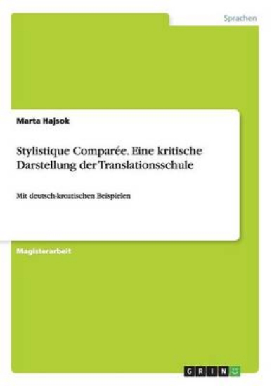 Picture of Stylistique Comparee. Eine kritische Darstellung d