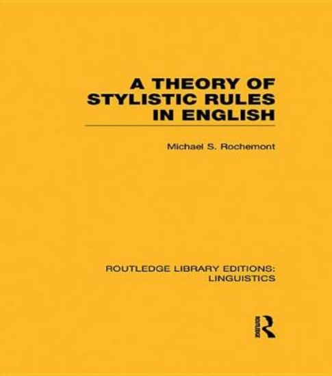 Picture of A Theory of Stylistic Rules in English