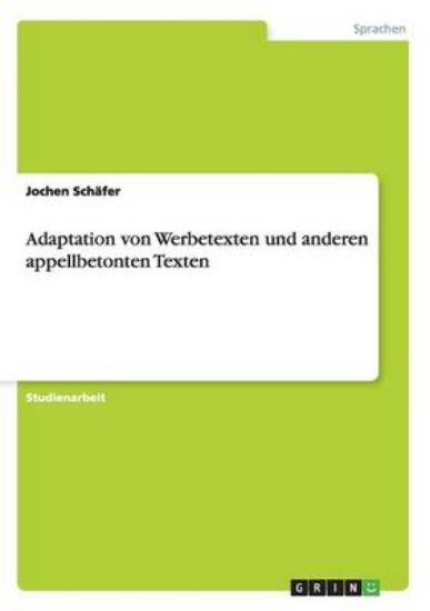 Picture of Adaptation Von Werbetexten Und Anderen Appellbeton