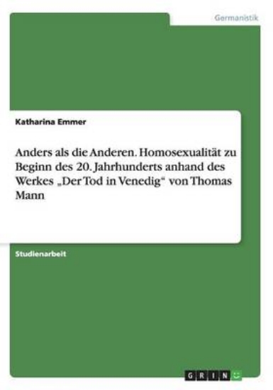 Picture of Anders als die Anderen. Homosexualitat zu Beginn d