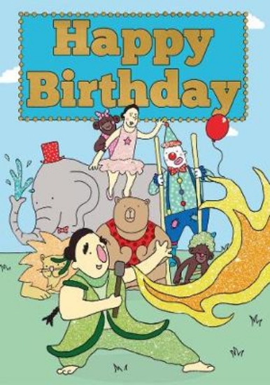 Picture of Circus - Happy Birthday Card-Book