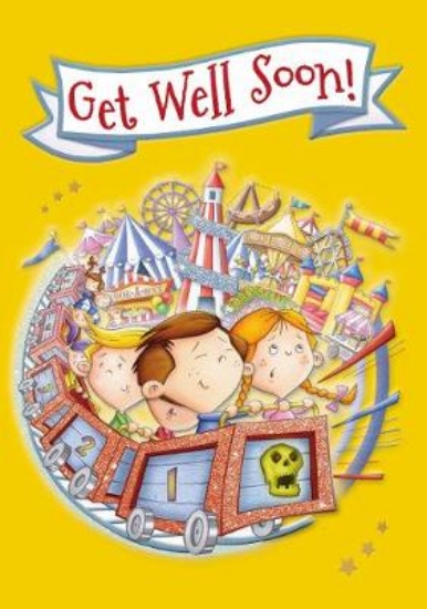 Picture of Funfair - Get Well Colouring Card-Book