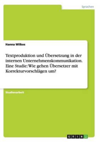 Picture of Textproduktion und UEbersetzung in der internen Un