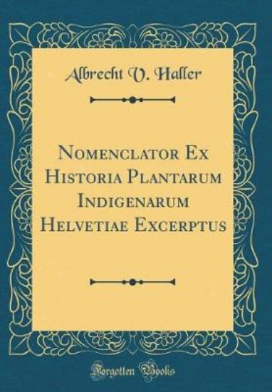 Picture of Nomenclator Ex Historia Plantarum Indigenarum Helv