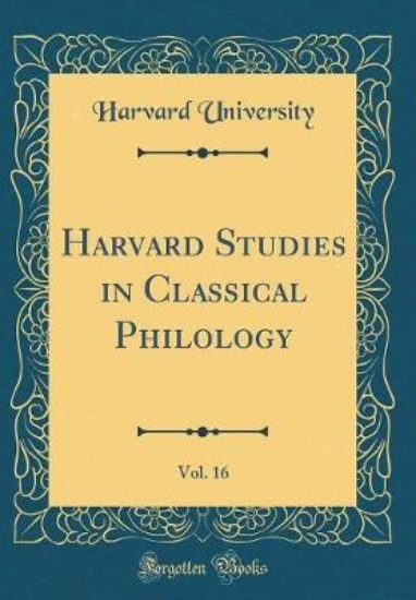 Picture of Harvard Studies in Classical Philology, Vol. 16 (C