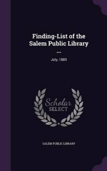 Picture of Finding-List of the Salem Public Library ...