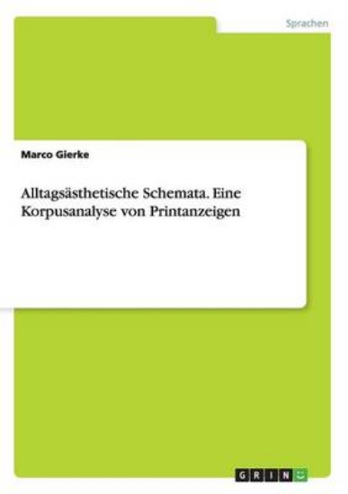 Picture of Alltagsasthetische Schemata. Eine Korpusanalyse vo