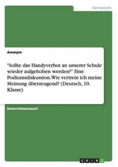 Picture of Sollte Das Handyverbot an Unserer Schule Wieder Au