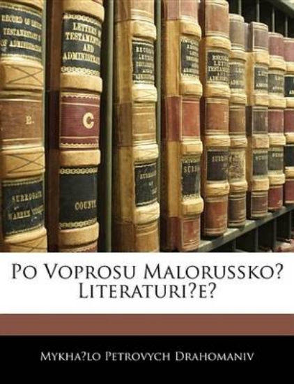 Picture of Po Voprosu Malorussko Literaturie