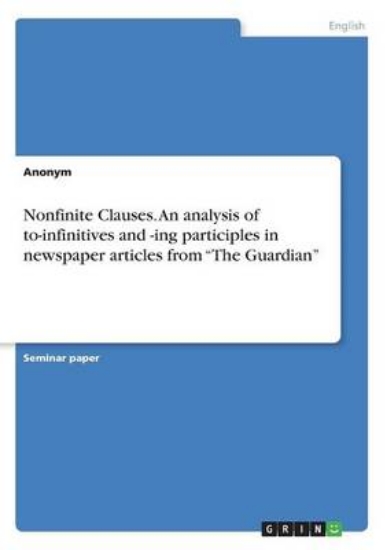 Picture of Nonfinite Clauses. An analysis of to-infinitives a