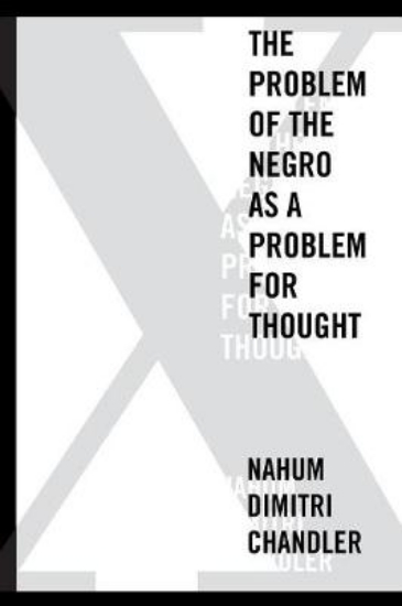 Picture of X-The Problem of the Negro as a Problem for Though