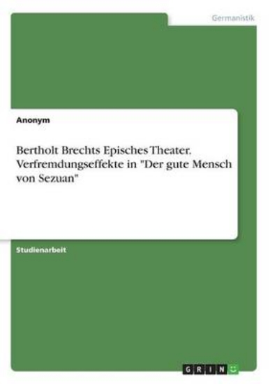 Picture of Bertholt Brechts Episches Theater. Verfremdungseff