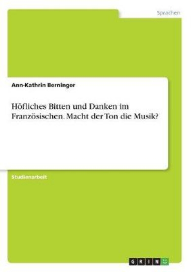 Picture of Hoefliches Bitten und Danken im Franzoesischen. Ma