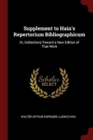 Picture of Supplement to Hain's Repertorium Bibliographicum