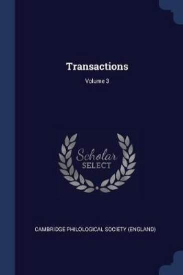 Picture of Transactions; Volume 3