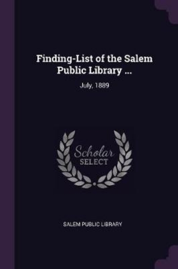 Picture of Finding-List of the Salem Public Library ...