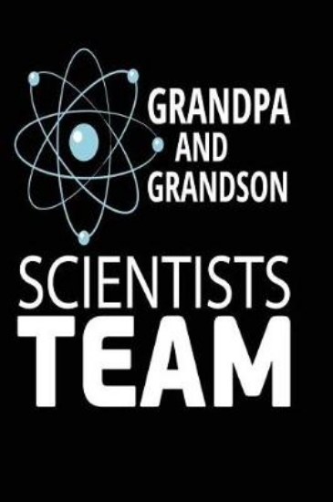 Picture of Grandpa and Grandson Scientists Team