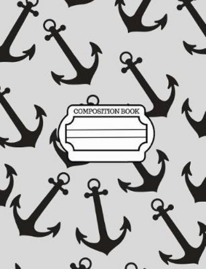 Picture of Marine Anchor Pattern Design, Composition Notebook