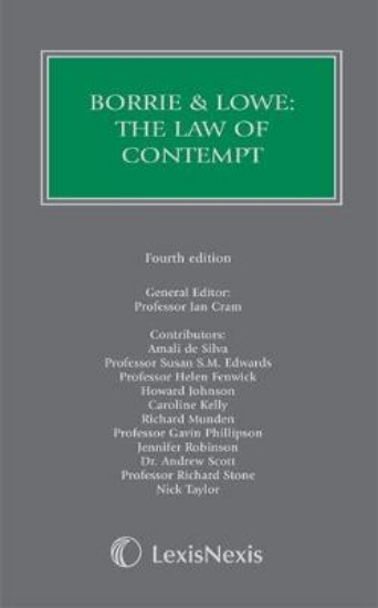 Picture of Borrie and Lowe: The Law of Contempt