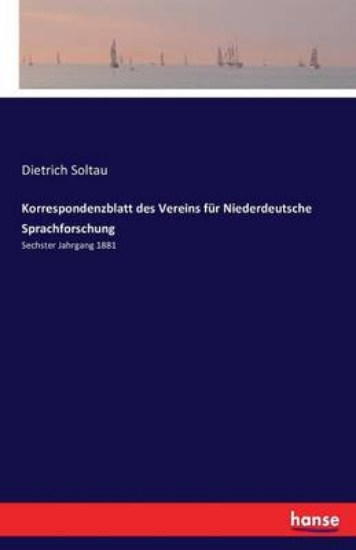 Picture of Korrespondenzblatt Des Vereins Fur Niederdeutsche