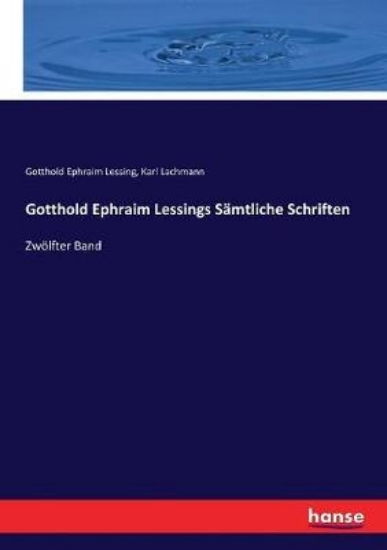 Picture of Gotthold Ephraim Lessings Samtliche Schriften