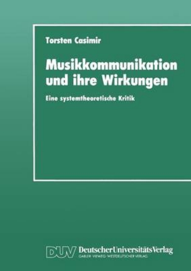 Picture of Musikkommunikation Und Ihre Wirkungenglish