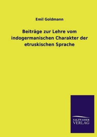 Picture of Beitrage Zur Lehre Vom Indogermanischen Charakter