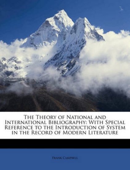 Picture of The Theory of National and International Bibliogra