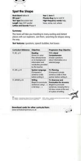 Picture of Bug Club Yellow B Spot the Shape Guided Reading Ca
