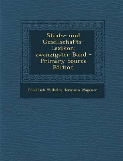 Picture of Staats- Und Gesellschafts-Lexikon