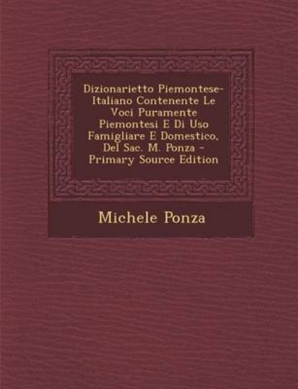 Picture of Dizionarietto Piemontese-Italiano Contenente Le Vo